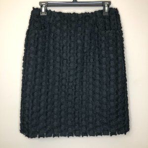 W by Worth black pencil skirt fringe pockets 2.